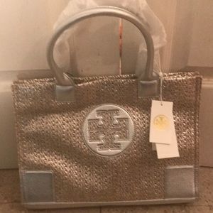 Brand New W Tags Tory Burch Metallic Bag